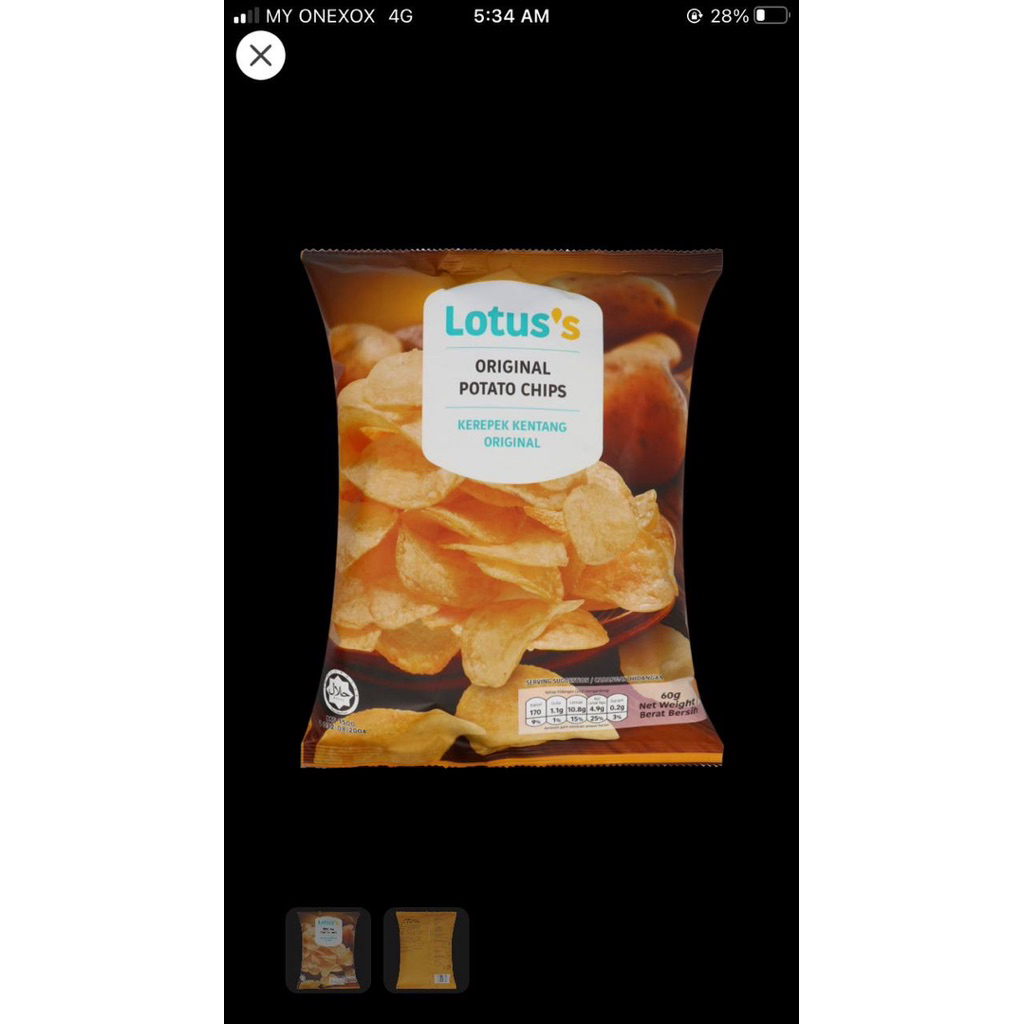 

Lotus's Potato Chip (snack malaysia, jastip malaysia, keripik malaysia)