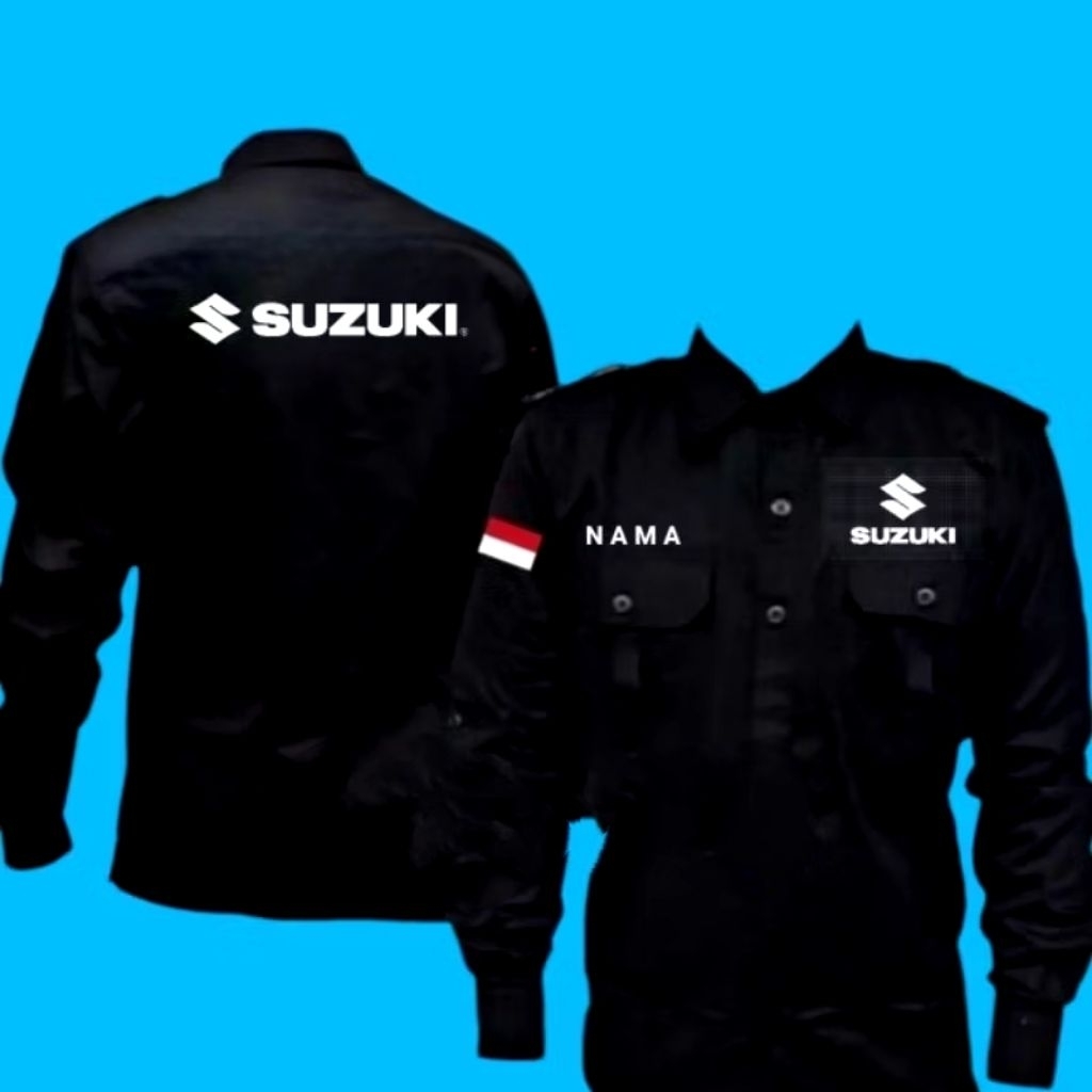 Kemeja Kerja SUZUKI baju SUZUKI seragam SUZUKI full bordir