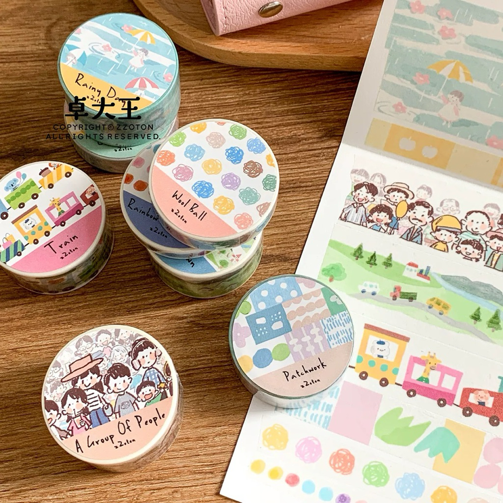 

washi tape molinta collage [ FULL ROLL ]