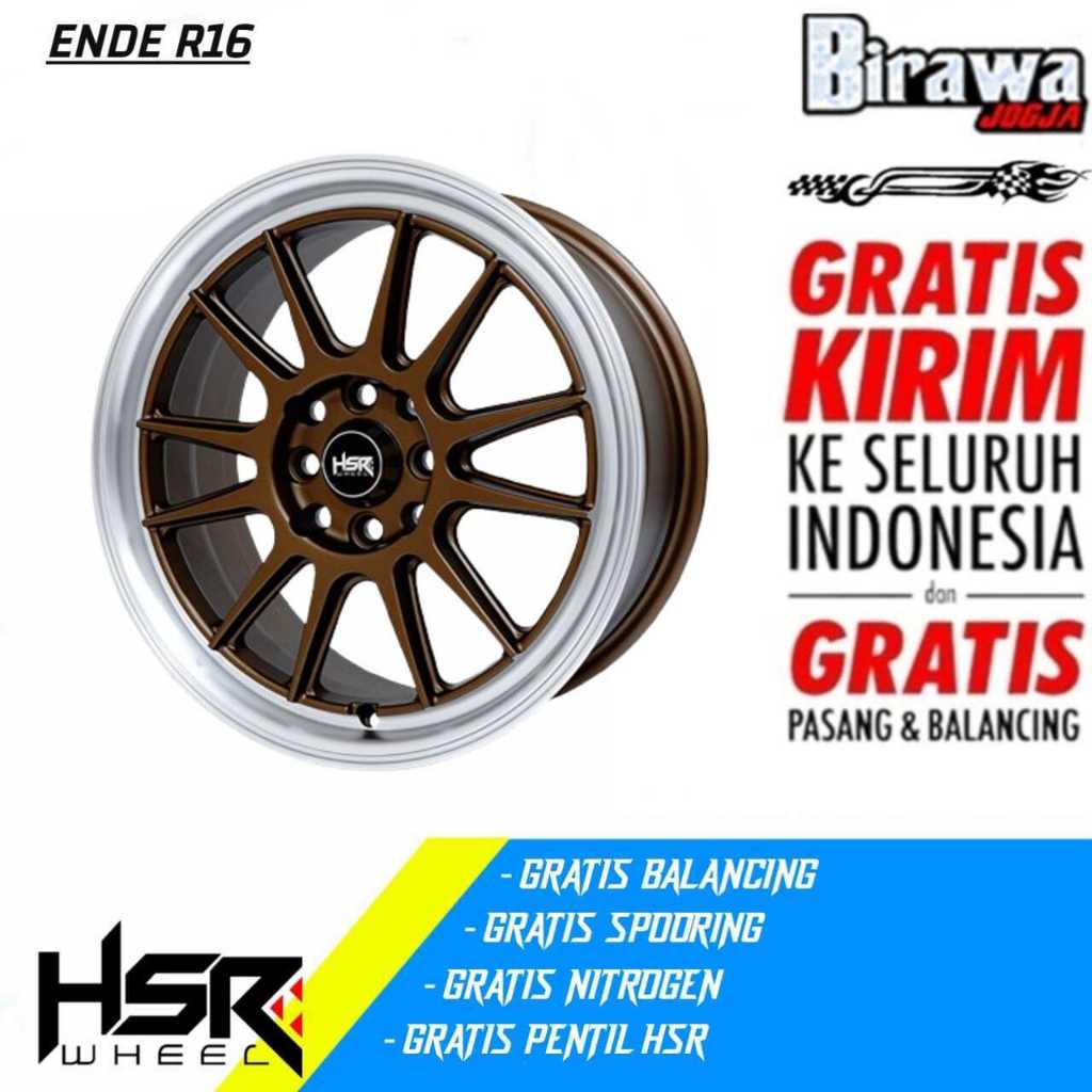 Velg Mobil ORI HSR ENDE R16X7 ET42 Baut 4x100-4x114 Cakep di BRIO AGYA AYLA JAZZ SIWFT AVANZA DLL