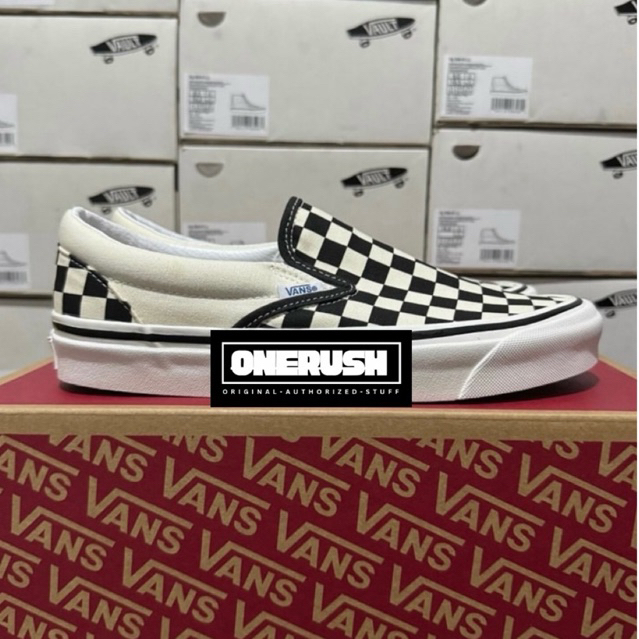 Vans Slip On Dx Anaheim Checkerboard Original Resmi Navya