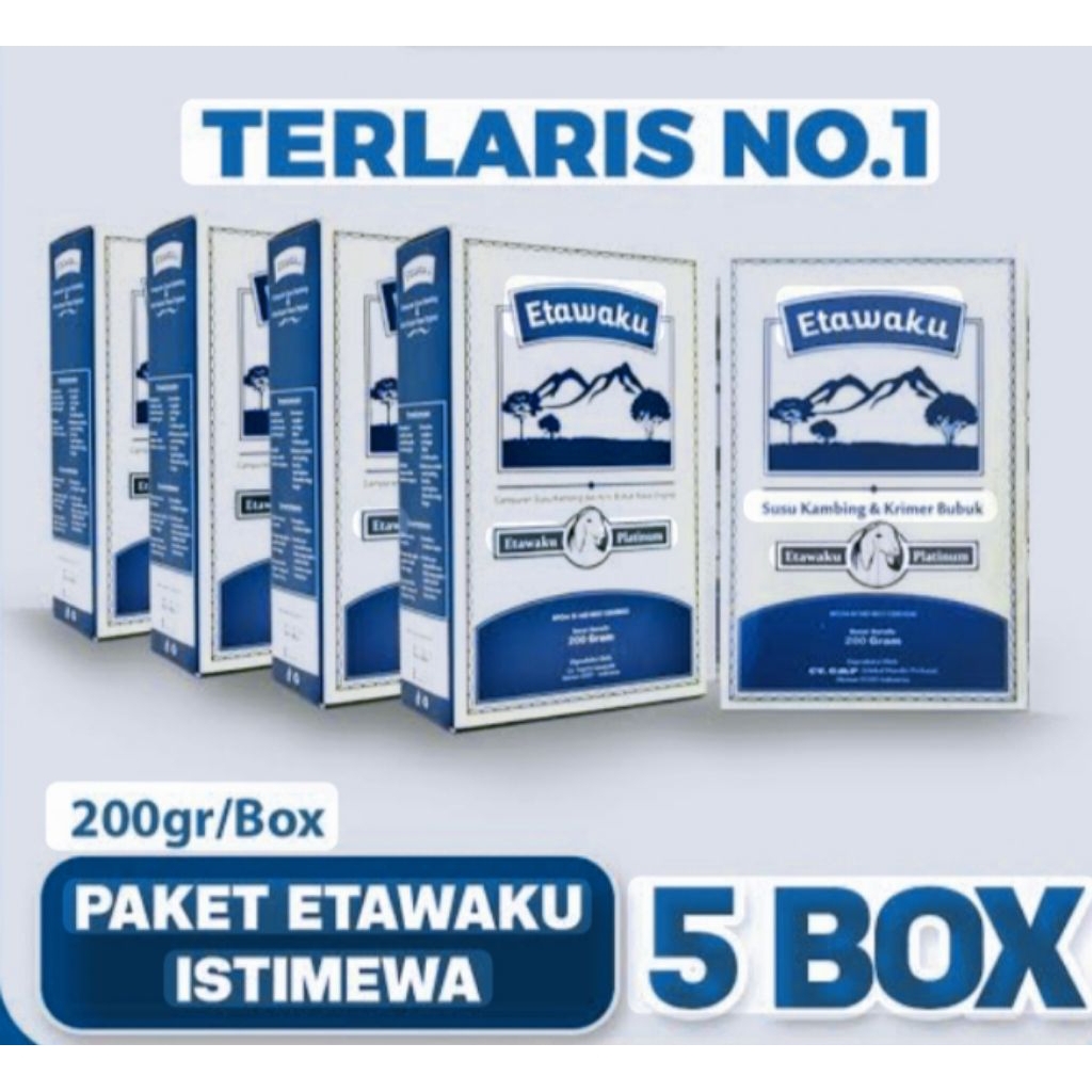 Etawaku Platinum Paket hemat 5 Box Asli Murni untuk Kesehatan Paru-paru