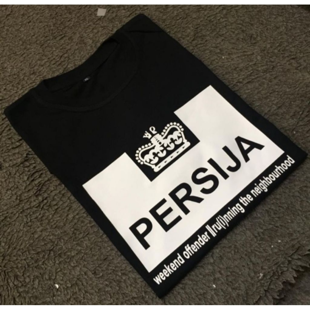 tshirt kaos baju persija jakarta weekend offender casual fullblack cutton on 100% high quality