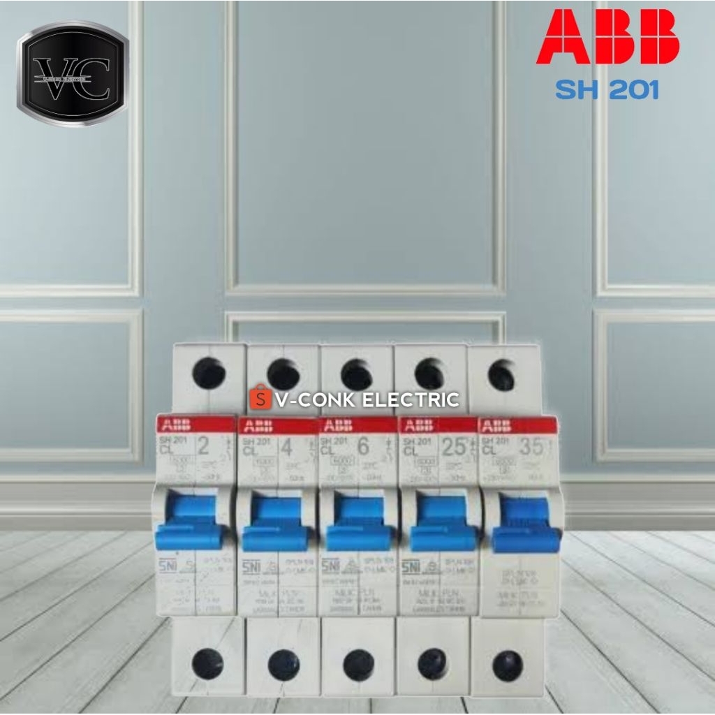 MCB PLN ABB SH 201 BEKAS COPOTAN PANEL