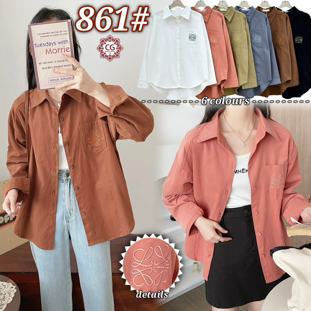 kemeja soft jeans import bkk loewee premium TOP korean style