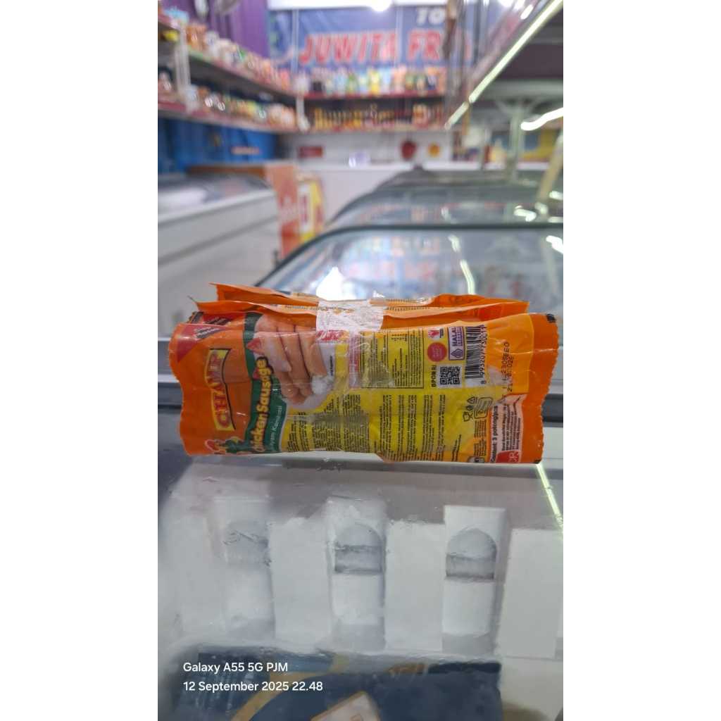 

SOSIS CHAMP Chicken Sausage 75g / isi 3 pcs