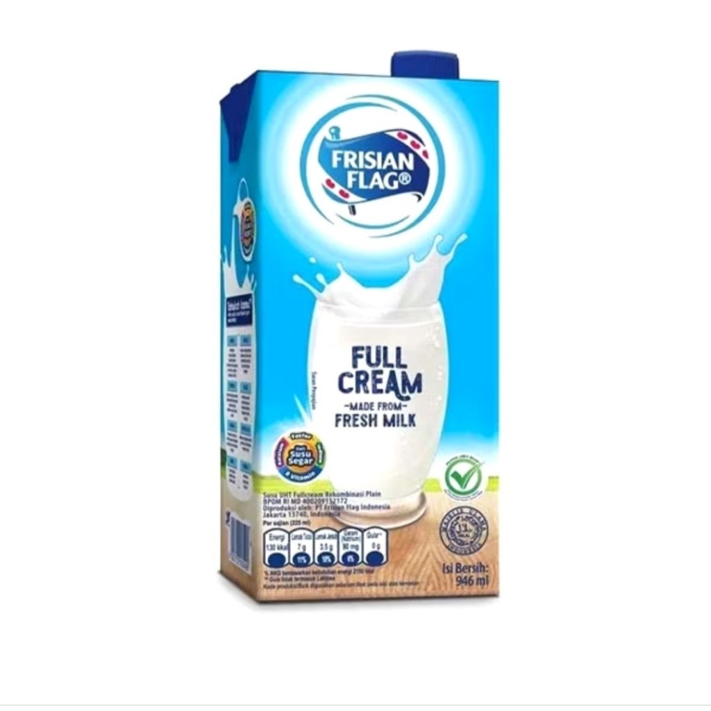 

SALE TERMURAH! SUSU CAIR FRISIAN FLAG 965ML FULL CREAM / LOW FAT
