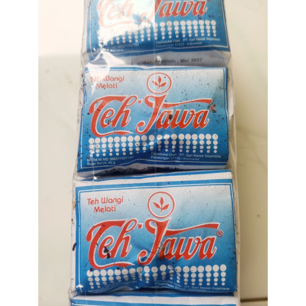 

Teh Jawa biru wangi teh melati 1pack isi 10pcs X 40 gram
