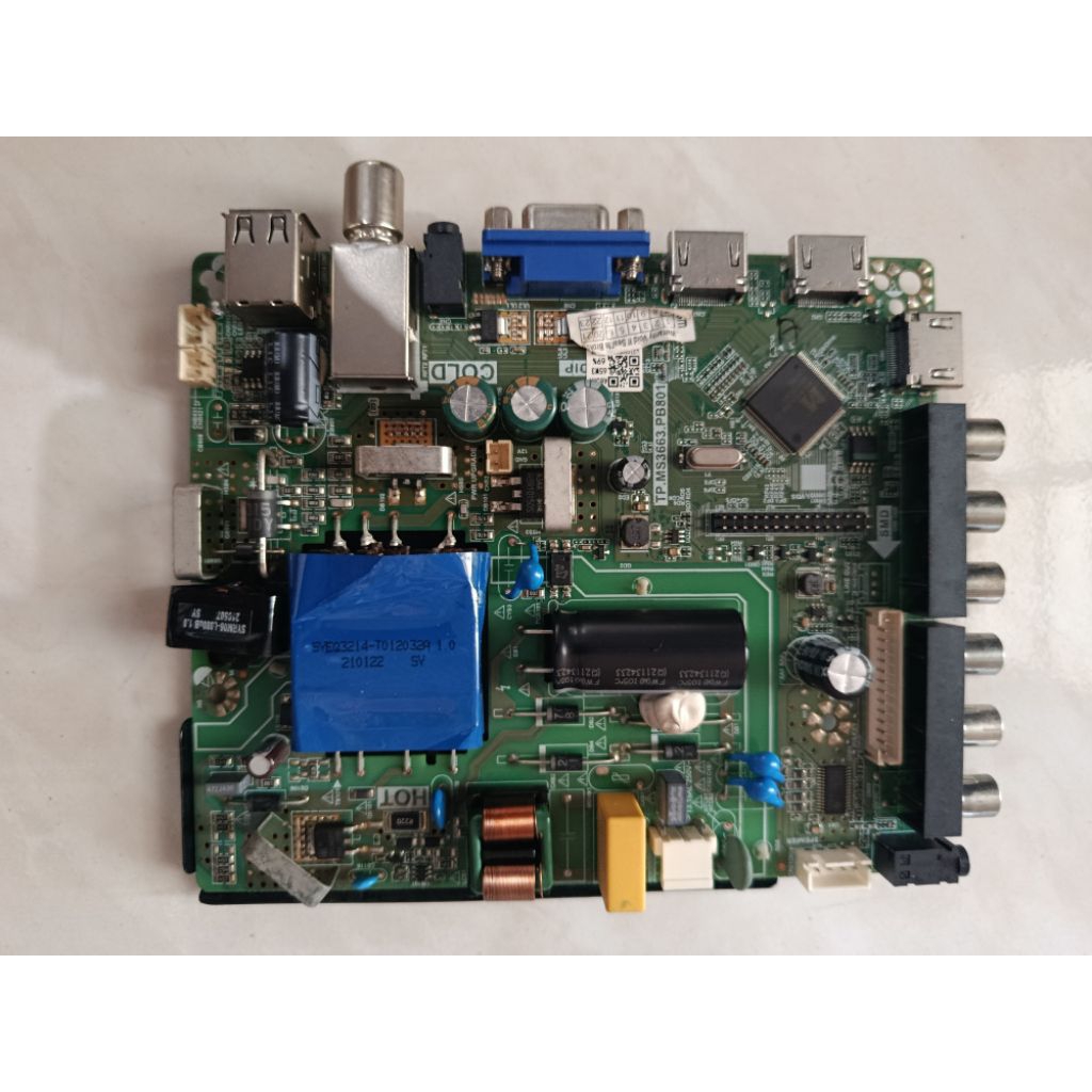 MB MOBO MAINBOARD MODULE MESIN TV IKEDO MODEL TP.MS3663.PB801