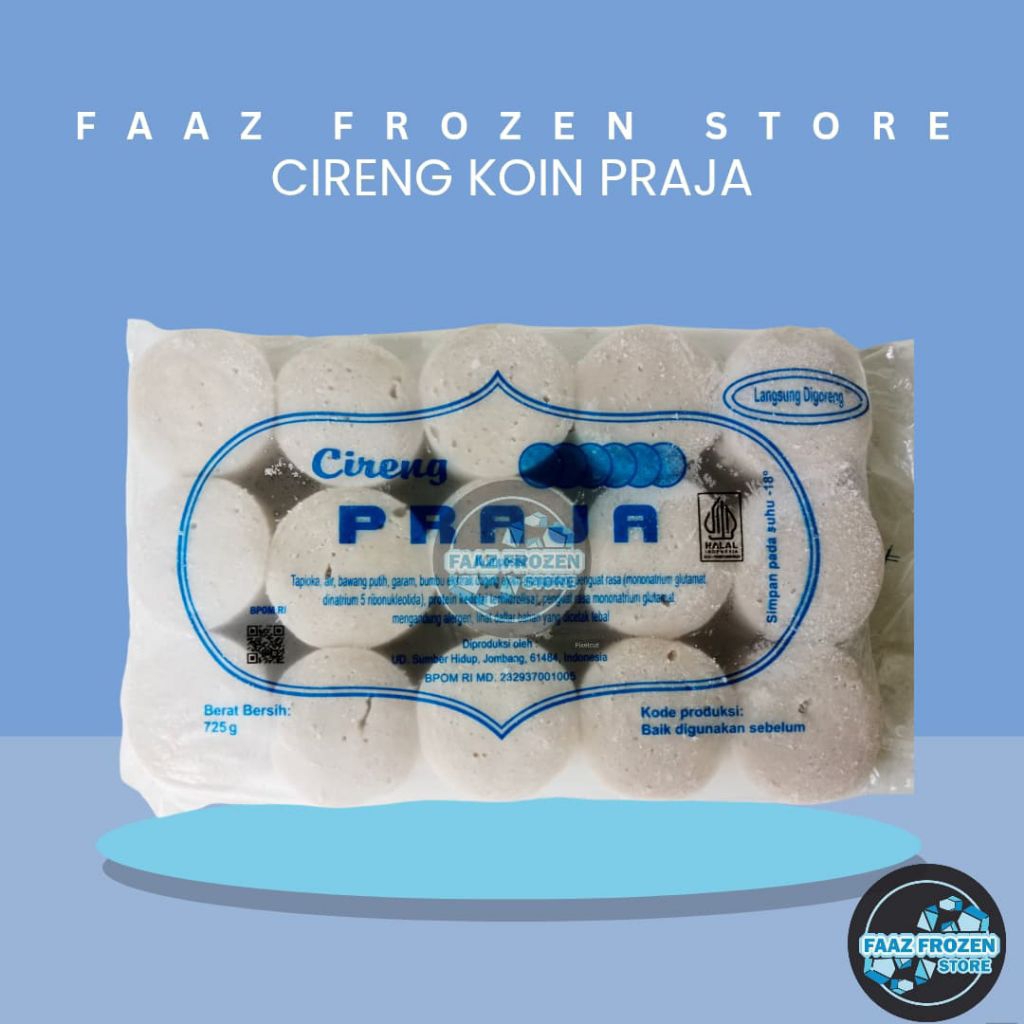 Cireng koin praja sari nikmat 725 gram