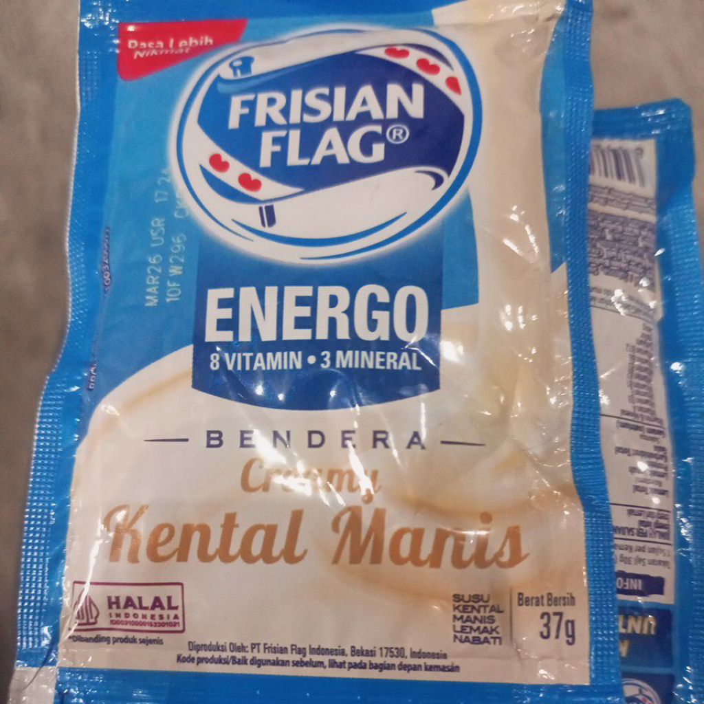 

Susu sachet Bendera Putih isi 6 pcs