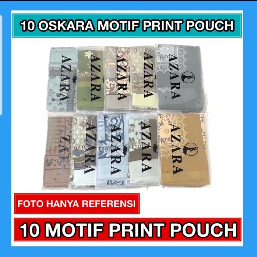 HIJAB Oskara AZARA Motif Logo Voal Lasercut