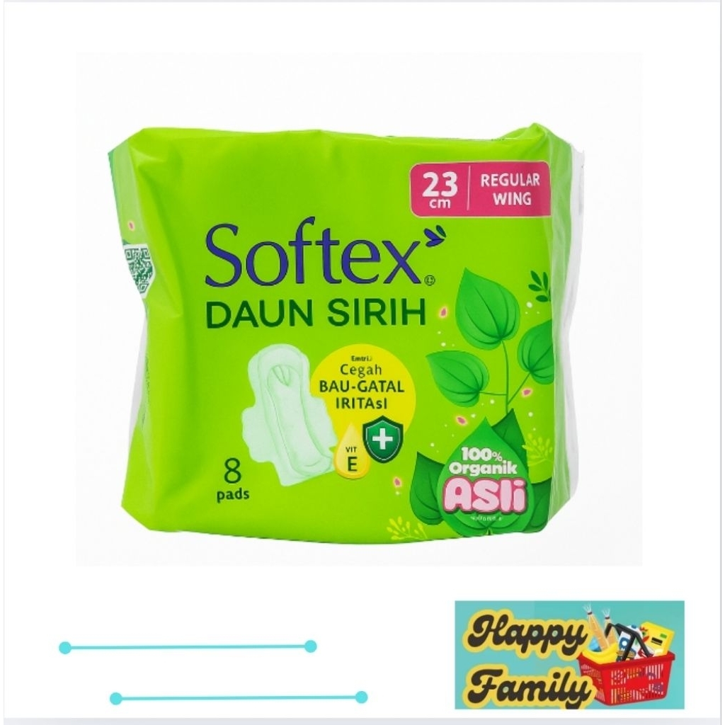 Softex Daun Sirih 23cm Isi 8 Pads Wing