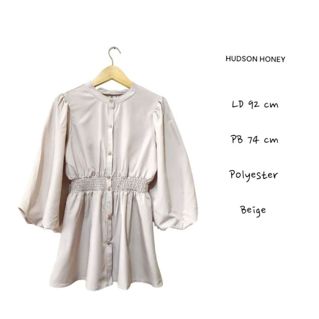 Hudson Honey Blouse Tunik Lengan Balon