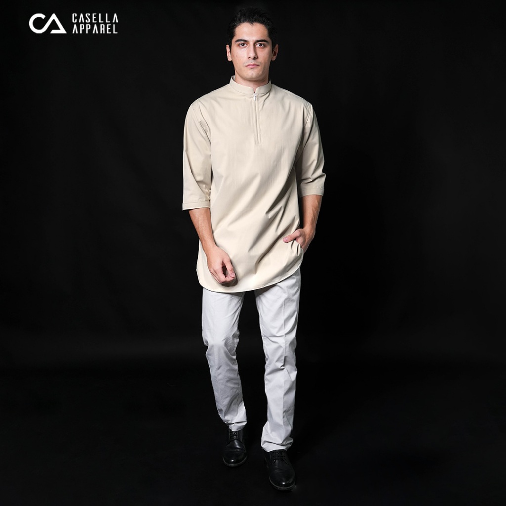 Promo Terbaru Casella Baju Koko Kurta Lengan Casella Kurta Hamzah Zipper