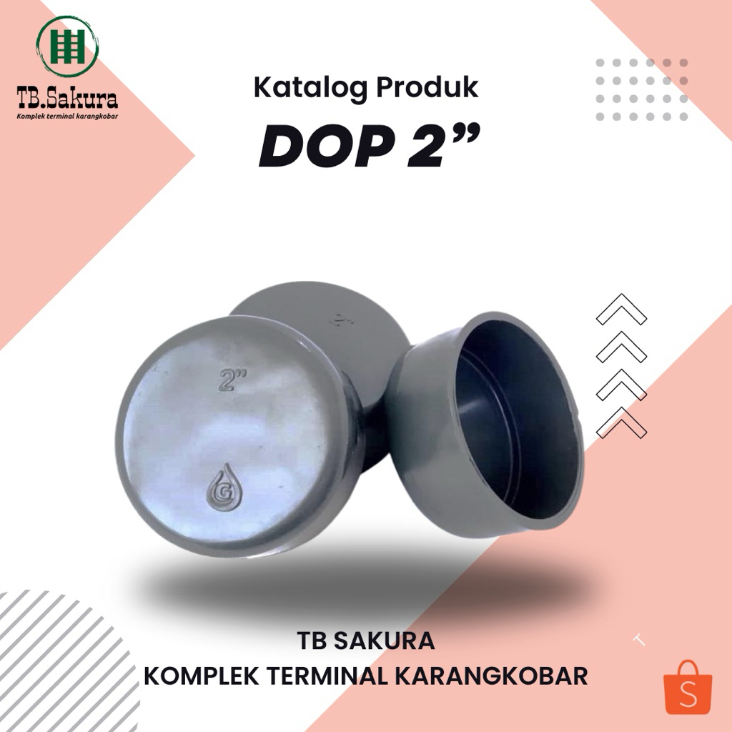 Dop 2 in PVC / Tutup Pipa Paralon 2" /  Cap 2 inch ASVIRA