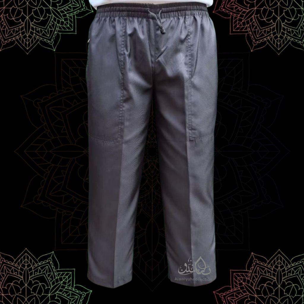 Celana Sirwal Pria Dewasa Celana Haji Dan Umroh Celana Warna Hitam Bahan Katun Twill Bahan Adem