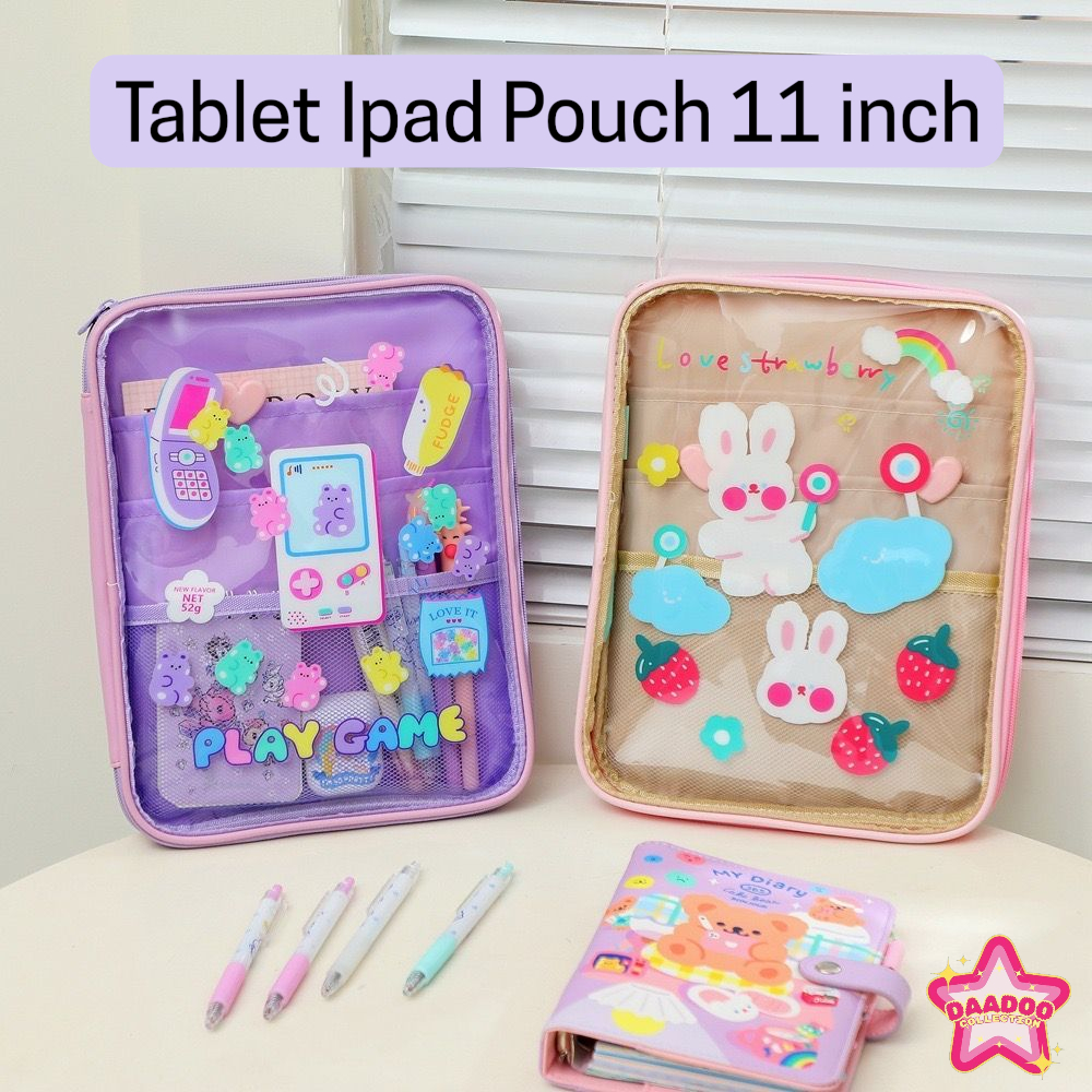 Tablet Ipad Pouch 11 inch PVC Waterproof | Tas Tablet Tas Ipad lucu 11 inch ipad samsung huawei redm