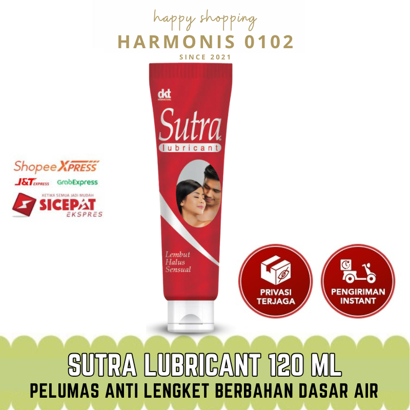Sutra Lubricant 120 ml Pelumas Lembut Tahan Lama Pelicin Berbahan Dasar Air