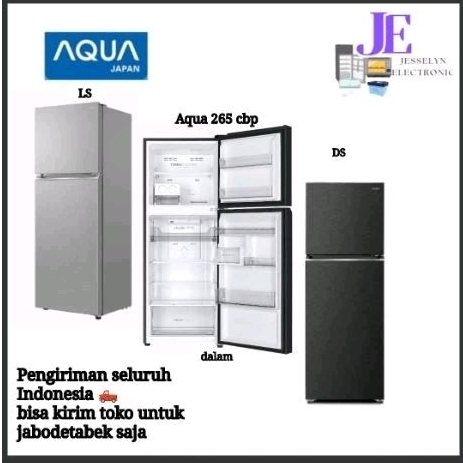 KULKAS AQUA AQR-DTM265 CB(PDS/PLS) 2 Pintu 205 Liter