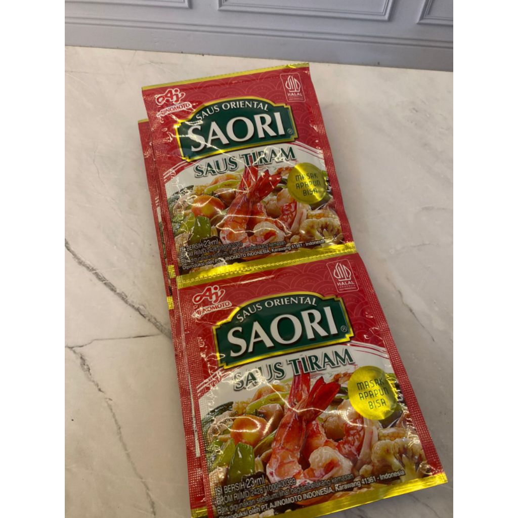 

SAORI Saus Tiram Oriental Oyster Sachet 23ml (10 pcs)