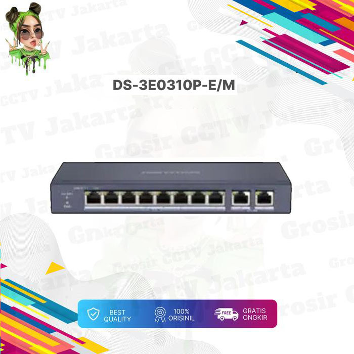HIKVISION DS-3E0310P-E/M POE SWICHT
