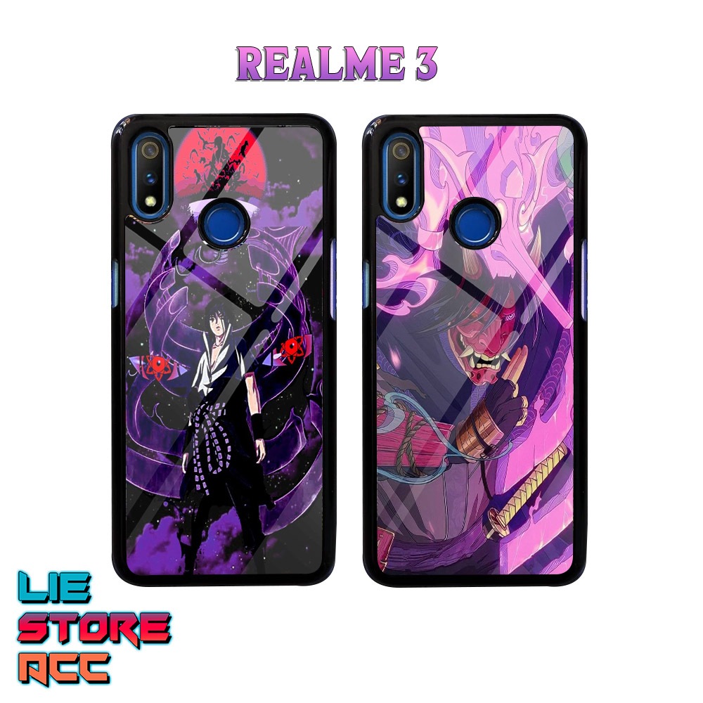 Case Realme 3 Case Hp Realme 3 Premium Glossy liestore_acc Casing [ Anime Sasuke ] Casing Hp Realme 