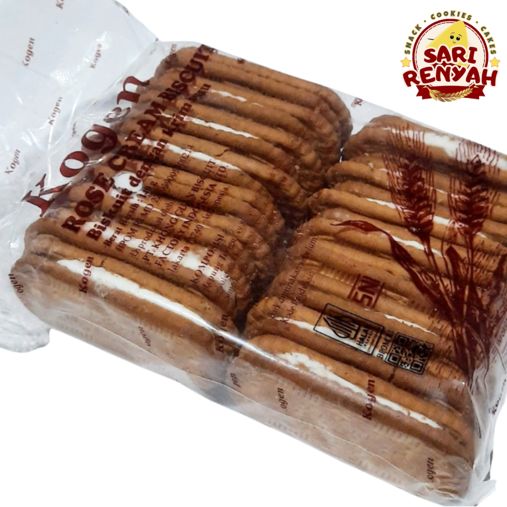 ROSE CREAM BISCUITS 140g / Biskuit Susu Khong Guan Kogen - Sari Renyah