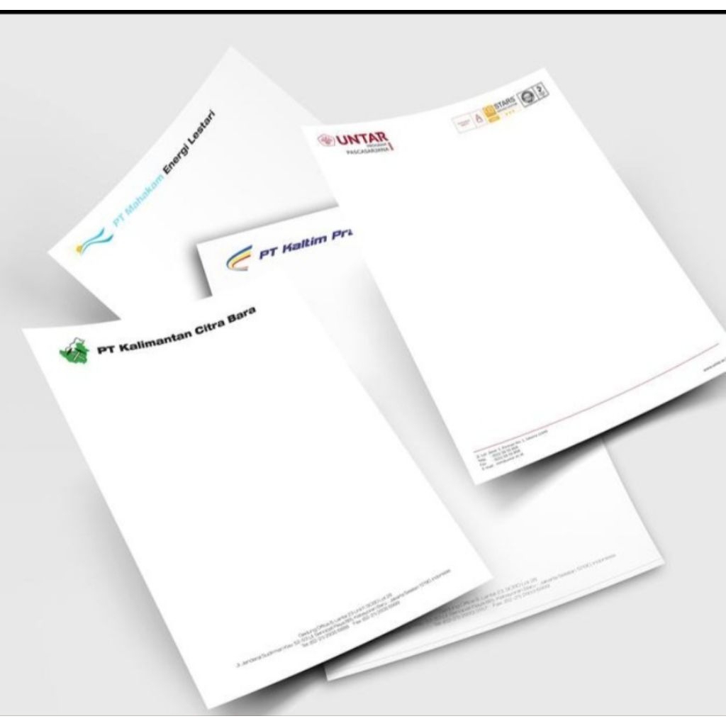 Cetak Kop Surat | 1 Rim | A4 (21 x 29,7) - 80 gsm