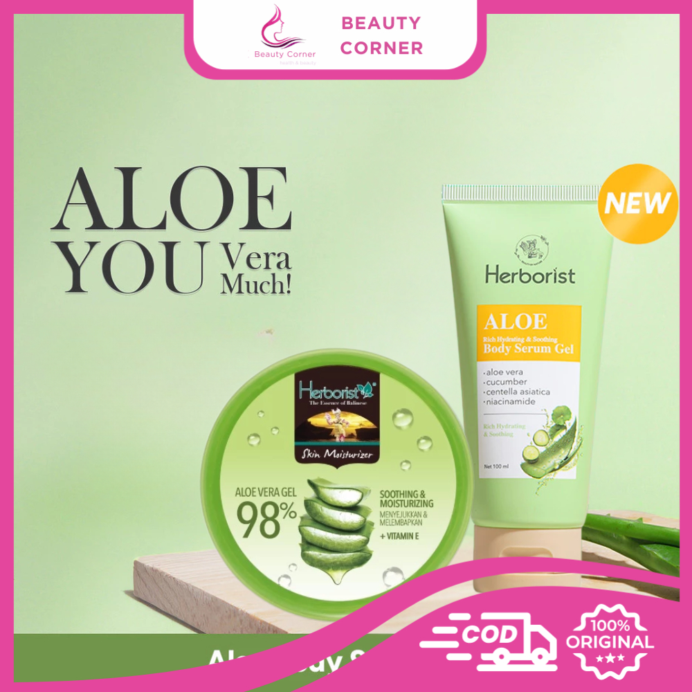 Herborist Aloe Vera Gel 98% Shooting & Moisturizer