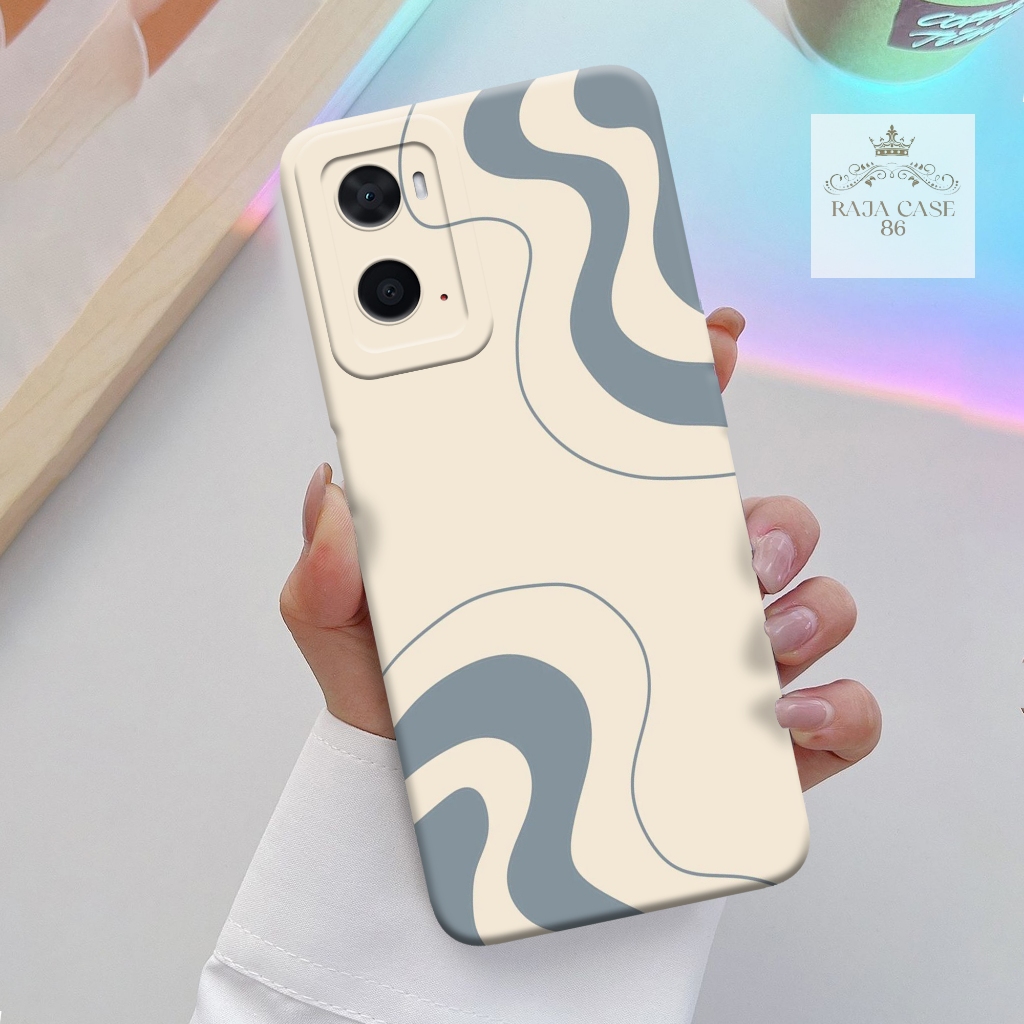 Case Oppo A76 / A96 - casing Oppo A76 - Motif case Abstrak - Pelindung handphone - Oppo - Softcase O
