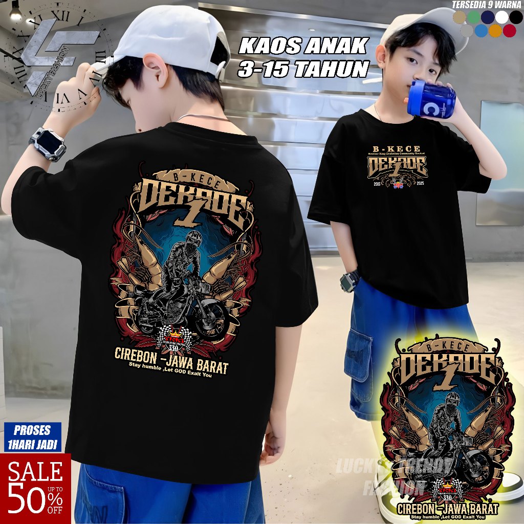 KAOS ANAK RX KING 1 DEKADE YKIS LENGAN PENDEK RR IDN
