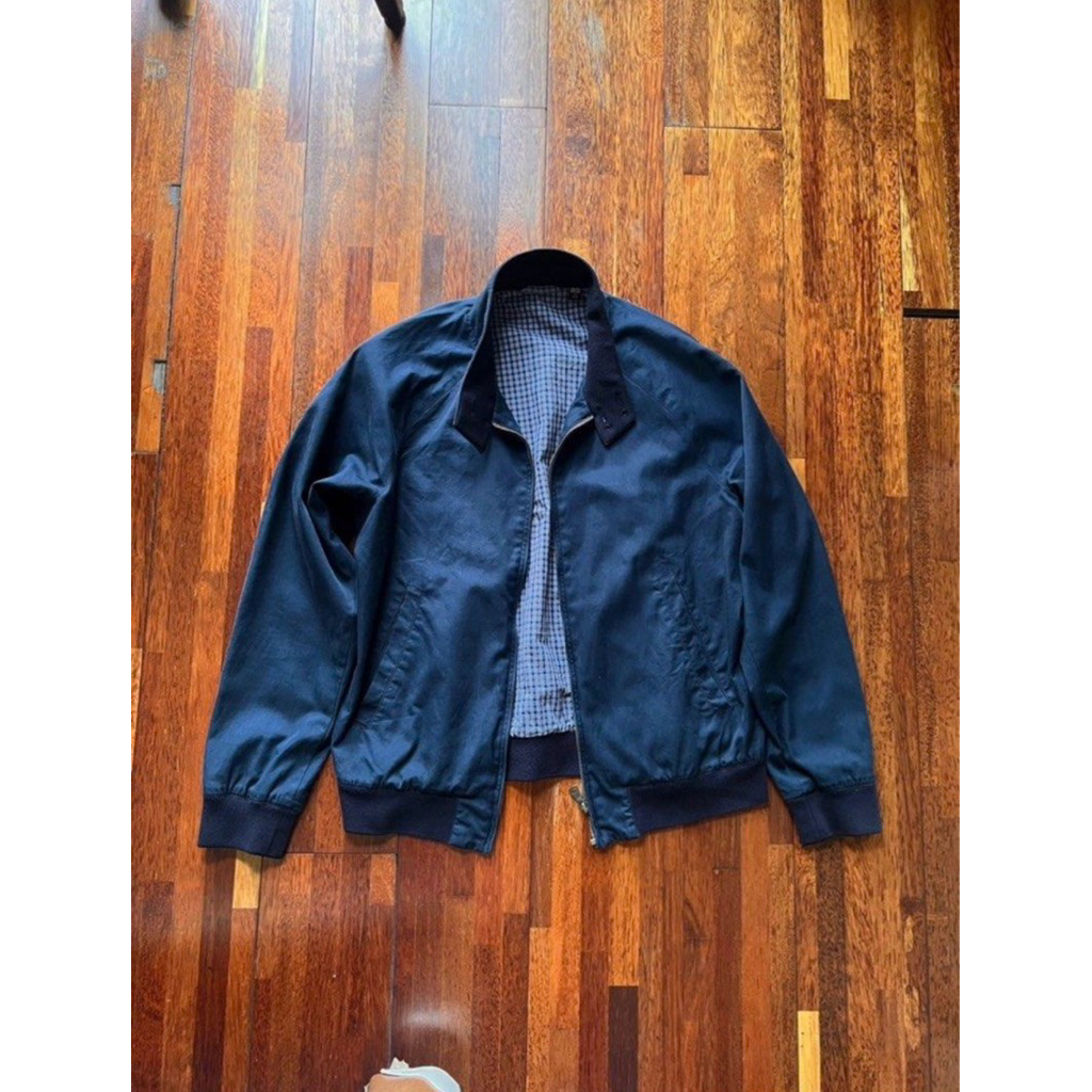Uniqlo Jacket Bomber Blue Dark Original