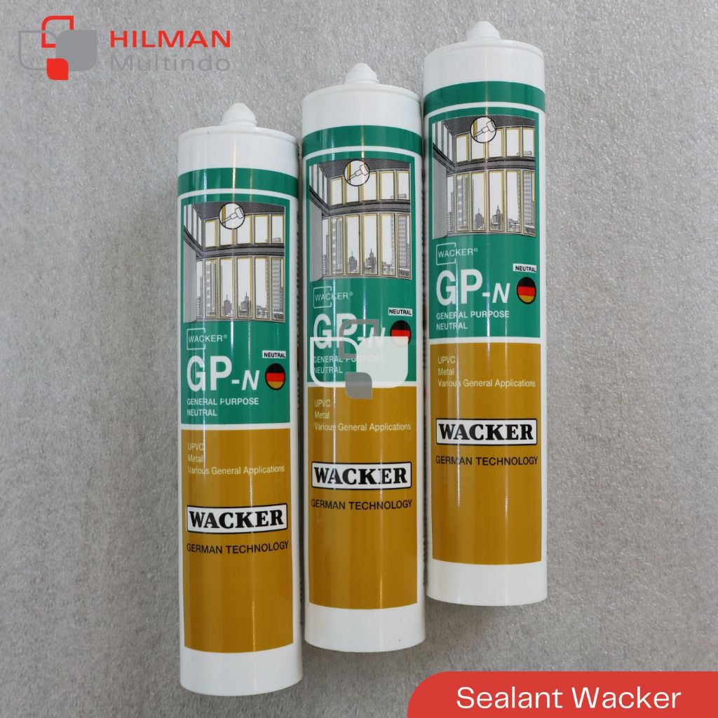 Silicone Sealant Wacker GP-N Netral - Lem Kaca Aluminium