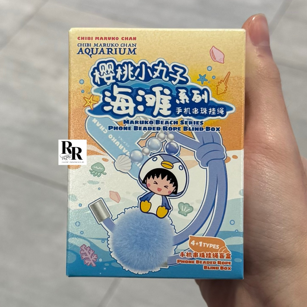 OhSome x Maruko Chan - Phone Lanyard / Aksesoris HP / Maruko Chan Beach Series Phone Beaded Rope Bli