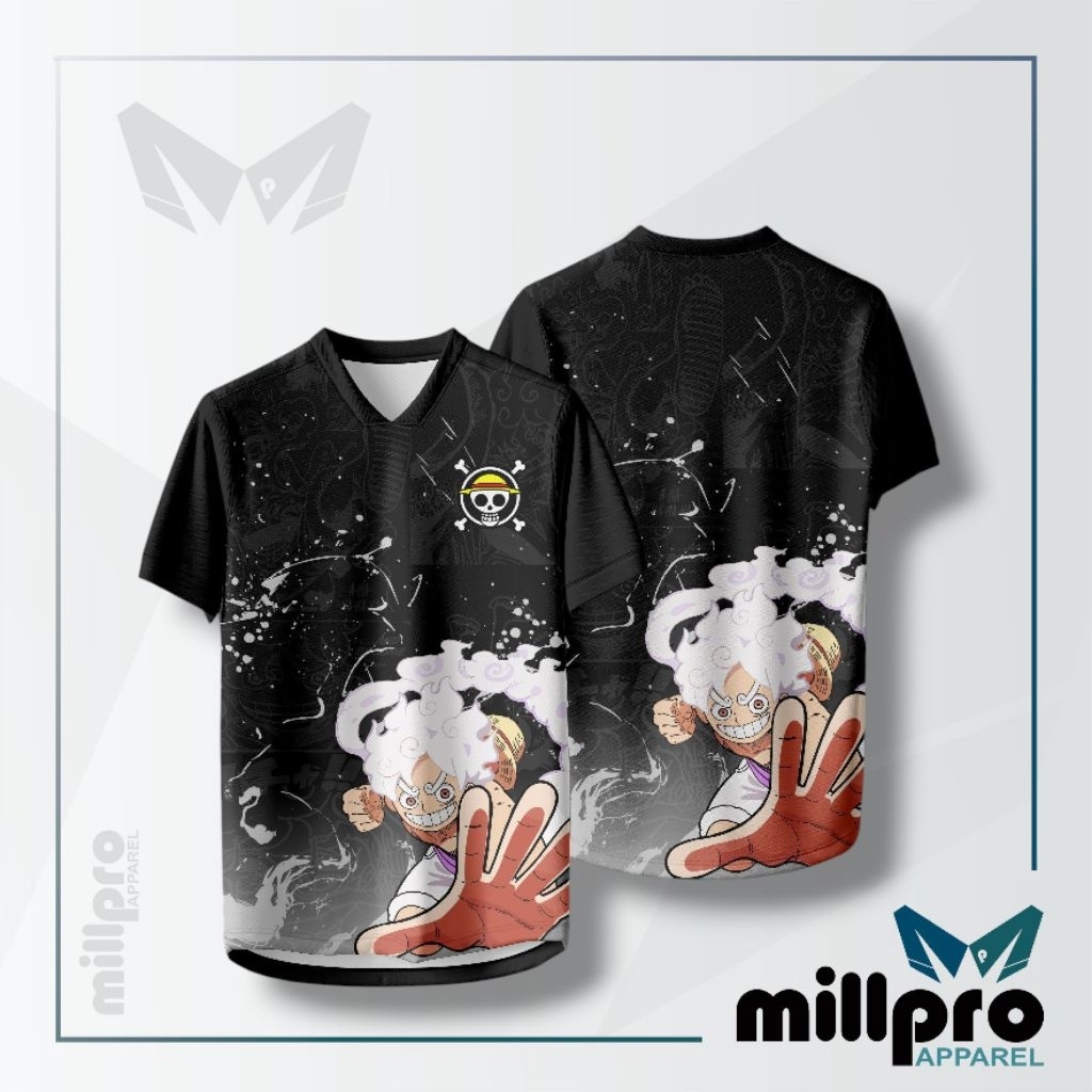 Jersey One Piece Luffy Nika