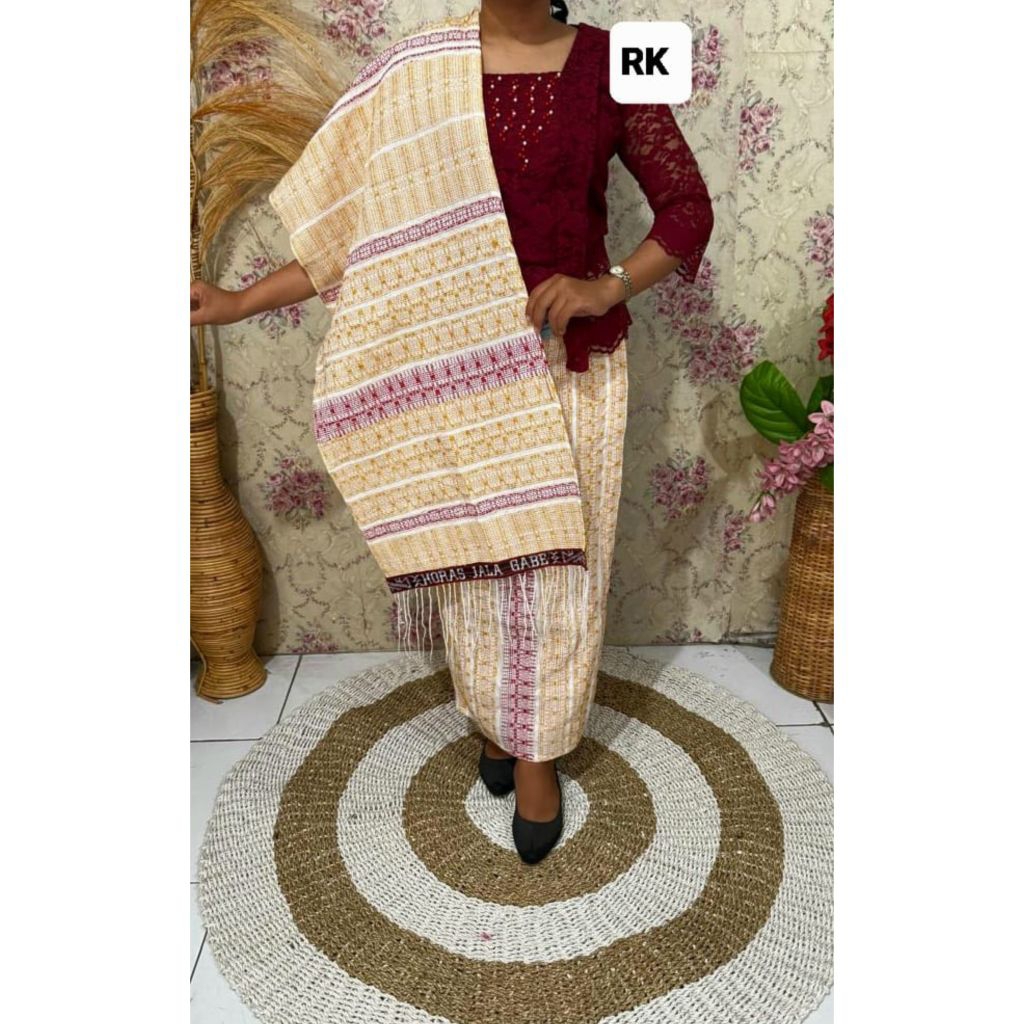 Rok selendang pucca Siantar model 2 resleting