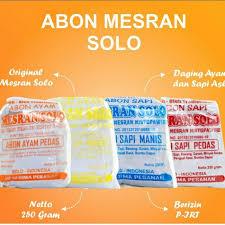

JasTip Abon MESRAN oleh-oleh khas Solo (sapi ayam pedas manis) 250 gram