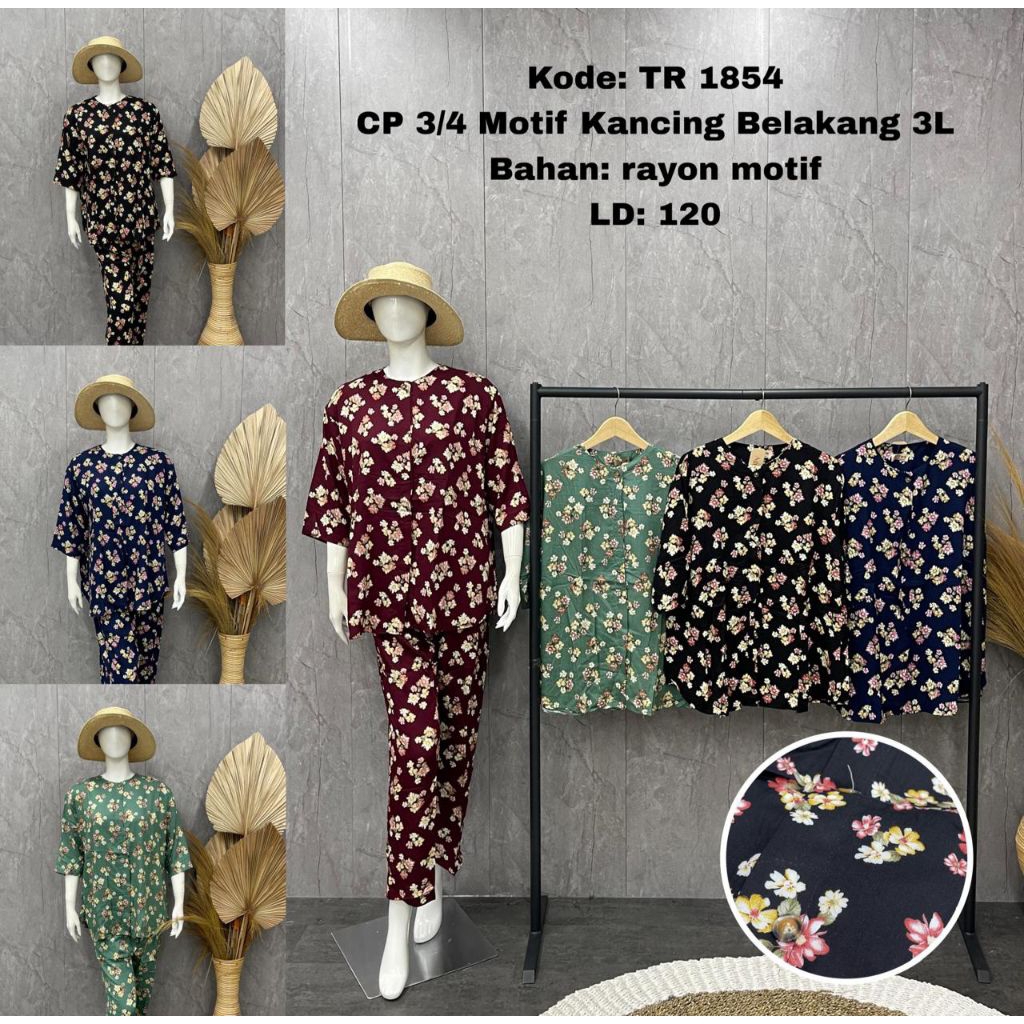AGNES - SETELAN PIYAMA AGNES CP LD 120  SETELAN BAJU TANGAN 3/4