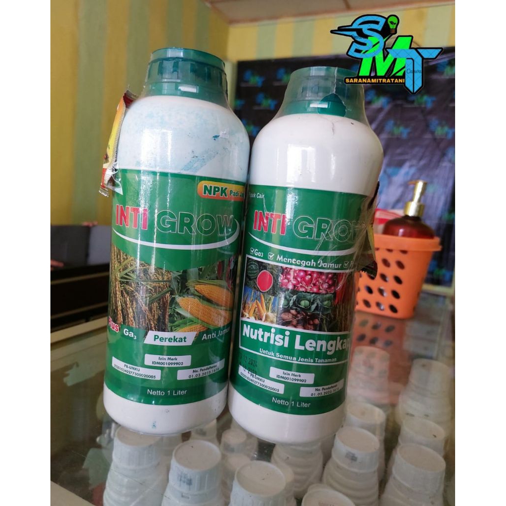 INTIGROW  /pupuk NPK cair PLUS Ga3 perekat Anti jamur