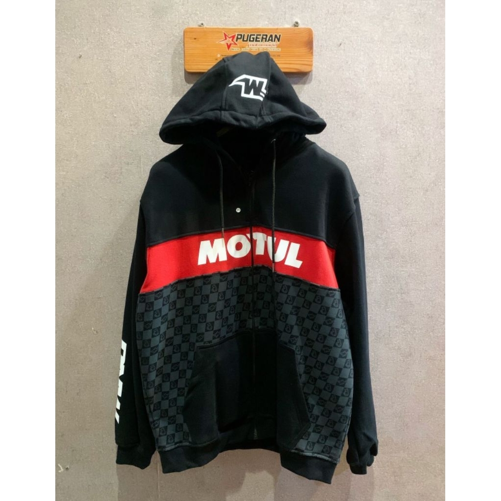 HOODIE RABBIT AND WHEELS MOTUL ZIPPER PROTECTOR