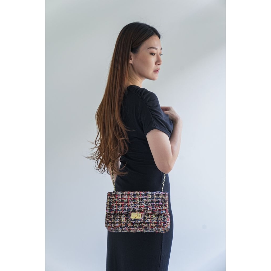 LYRA BAG - sling bag | shoulder bag | tweed bag | tas wanita