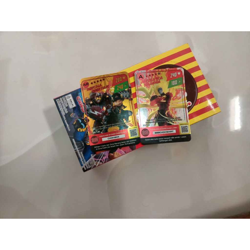 

Choki Choki Boboiboy+1 kartu AR 1 kartu FOIL