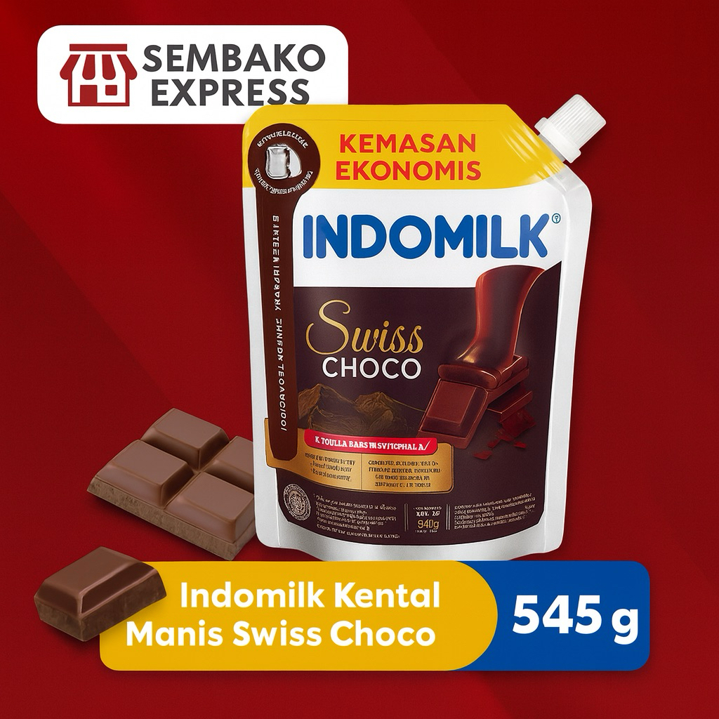 

Indomilk Swiss Choco 545g - Cokelat Kental Manis Kemasan Ekonomis