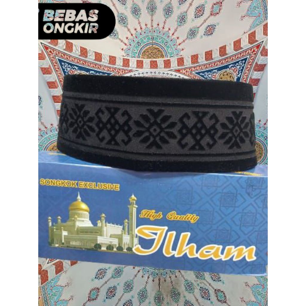 peci/songkok nasional motif laser