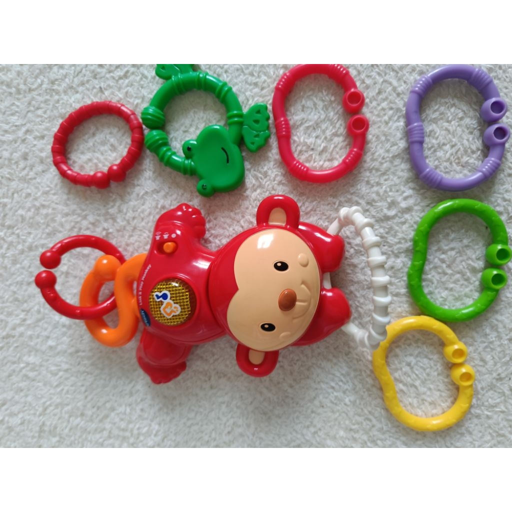 VTech mainan elektrik bayi, mainan gantung stroller bayi, berbunyi, mainan tarik bunyi, mainan strol