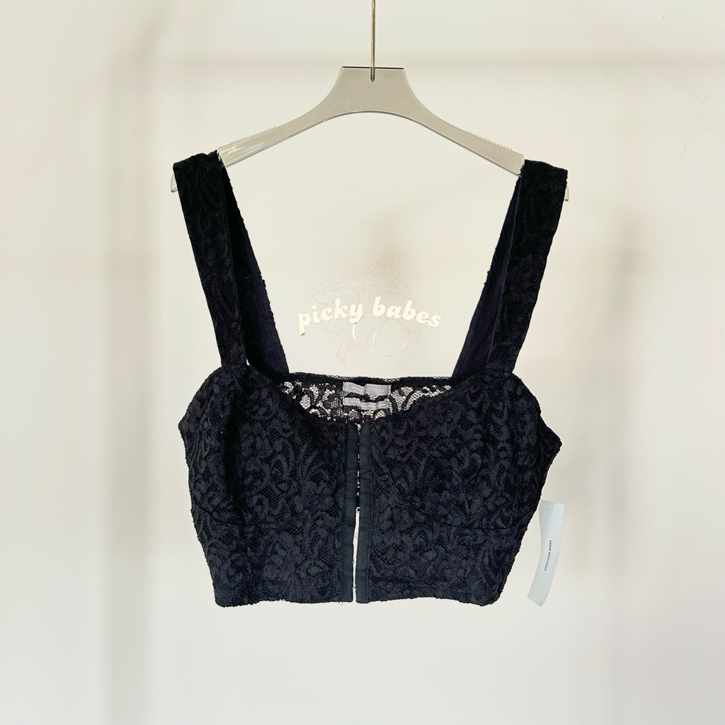 [NEW] Urban Outfitters Lace Bustier Top | Crop Top Wanita