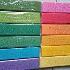 

Mercolade Rainbow Compound / Coklat Balok Warna Warni Kemasan Repack 170gr