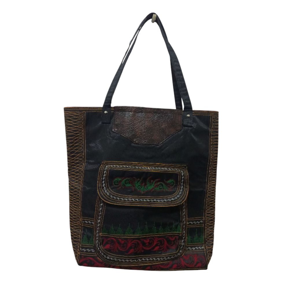 PRELOVED TAS MAP TOTE BAG BORDIR MOTIF KHAS ACEH