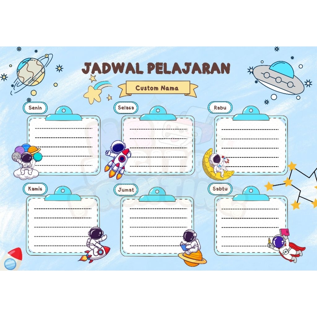 

Jadwal Pelajaran Bisa Custom Nama